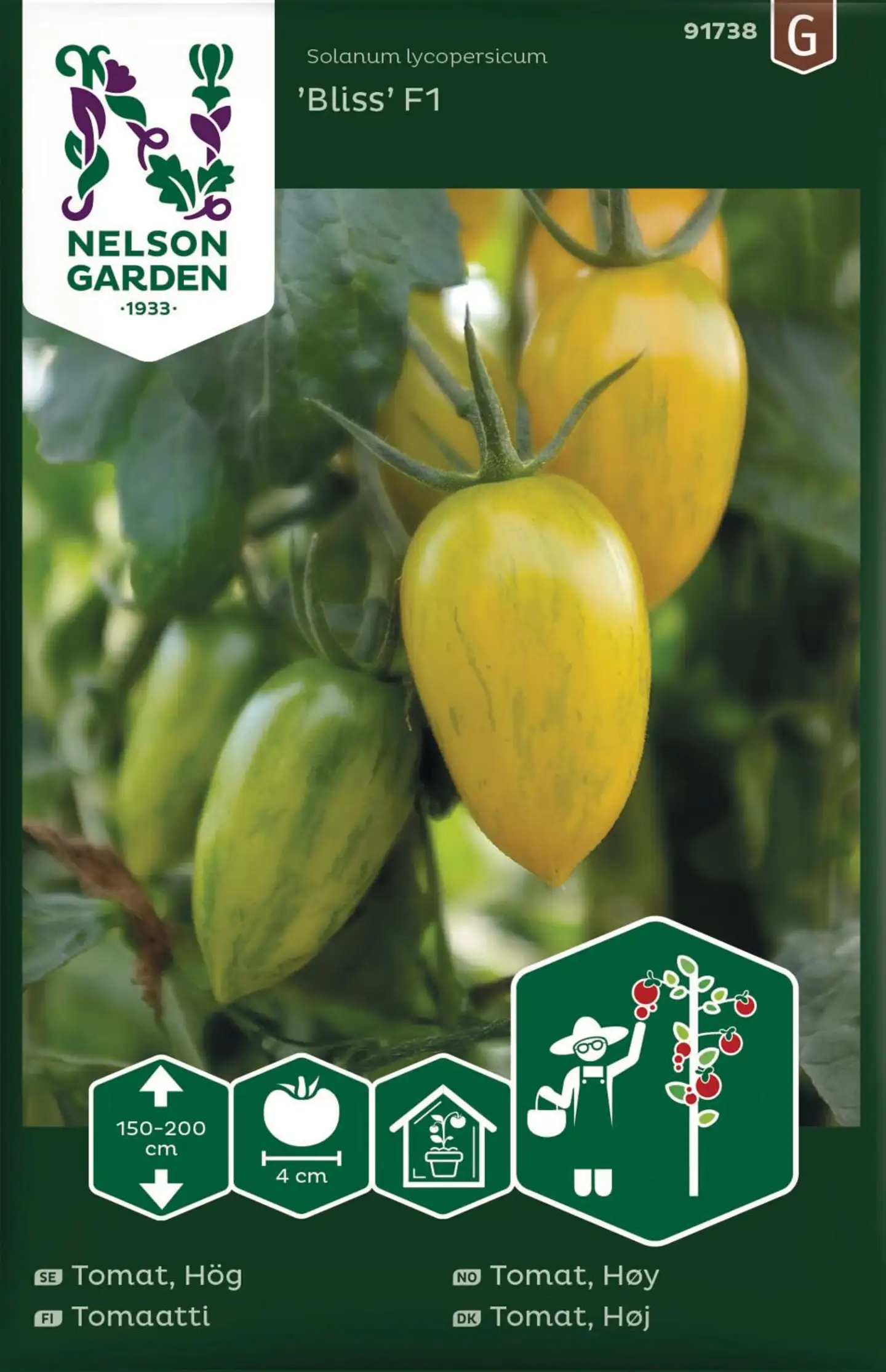 Nelson Garden tomaatti Bliss F1