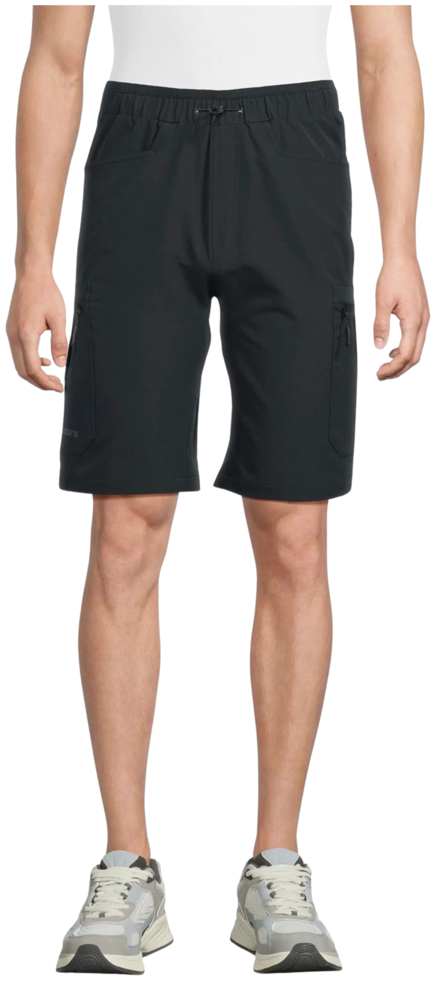 Luode12 miesten retkeilyshortsit loose-fit 204L182654 - BLACK - 1