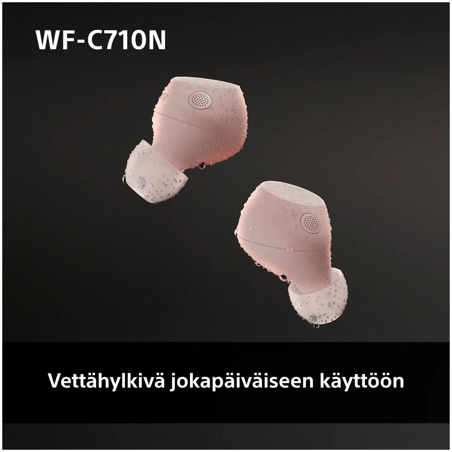 Sony langattomat vastamelunappikuulokkeet WF-C710NP pinkki - 9
