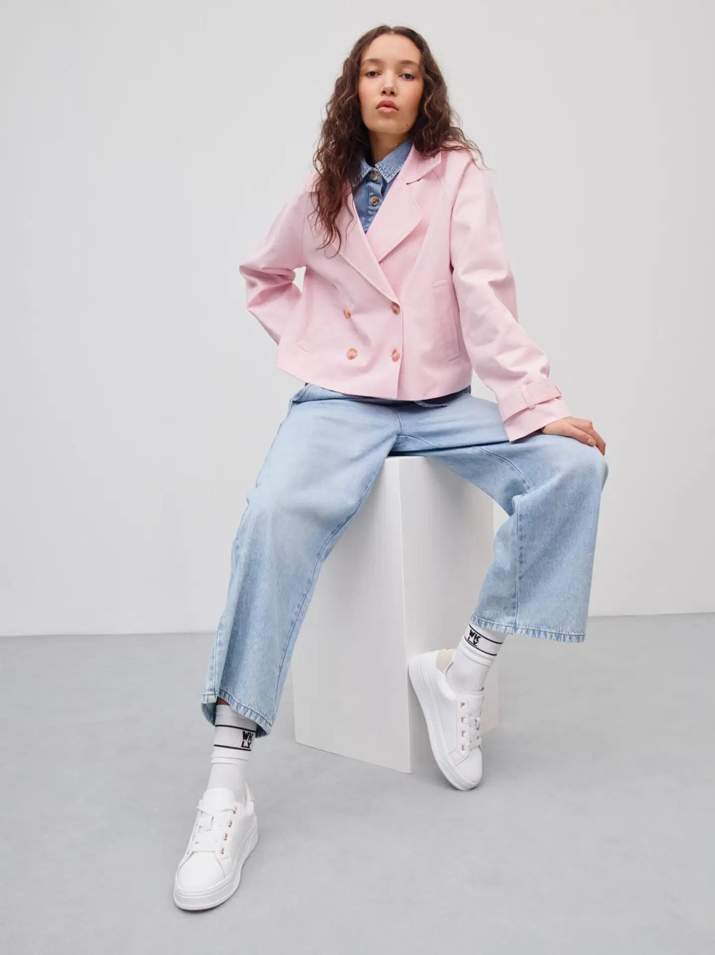 WKLY. naisten denimhousut loose fit 222W000205 - Indigo - 3