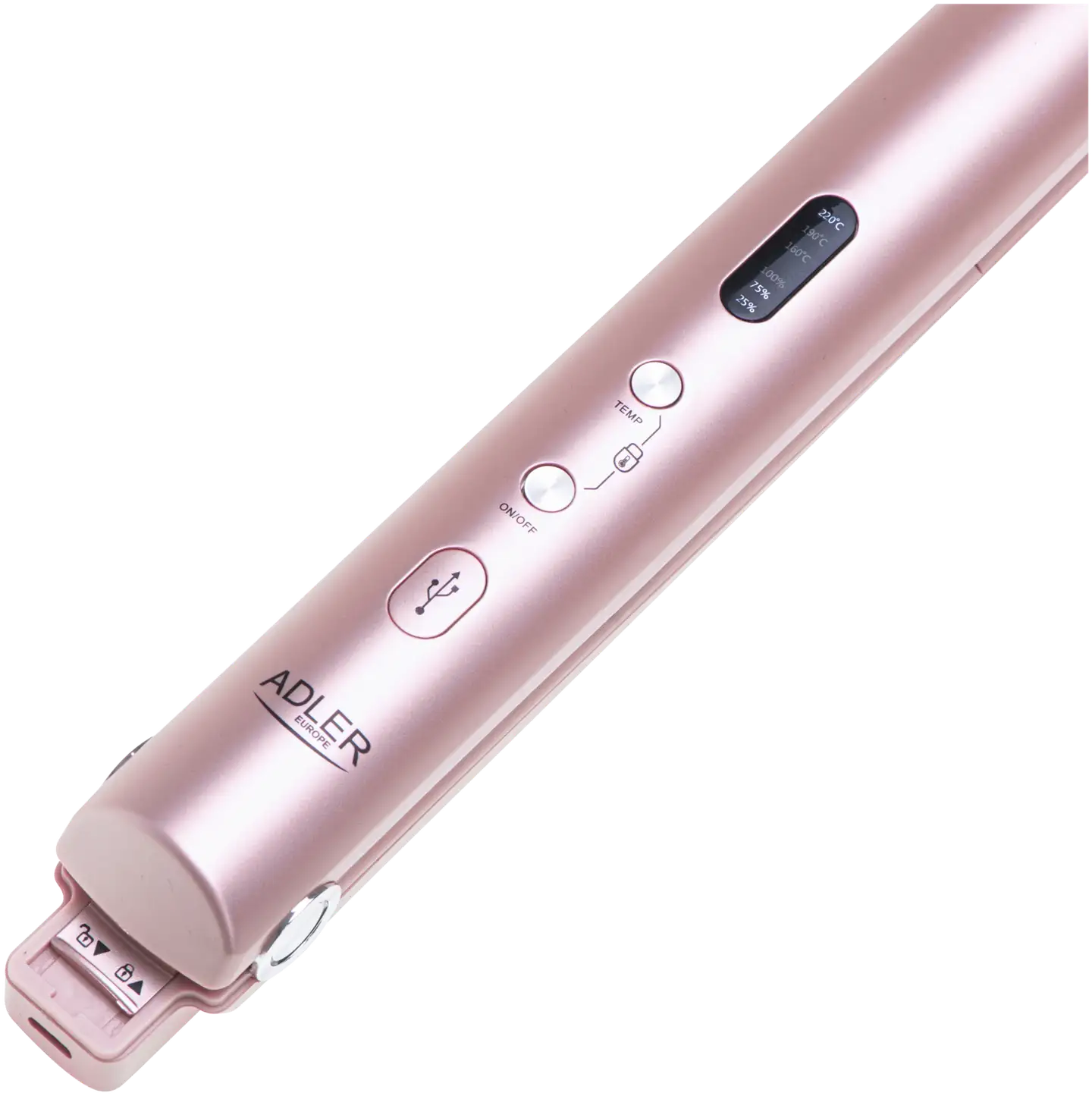 Adler hiusten suoristaja pinkki AD2327P - 5