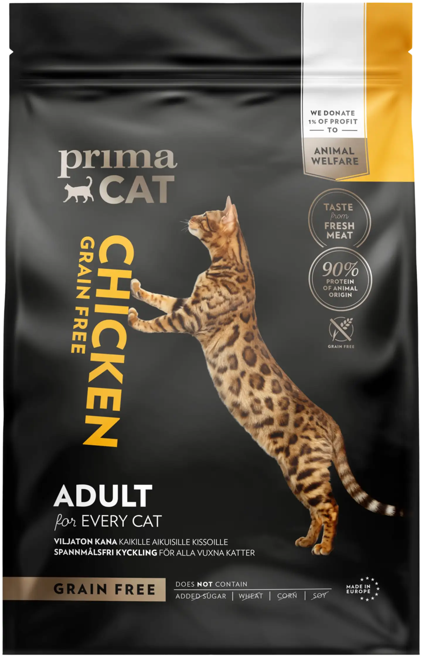 PrimaCat Viljaton kana aikuisille kissoille 4 kg