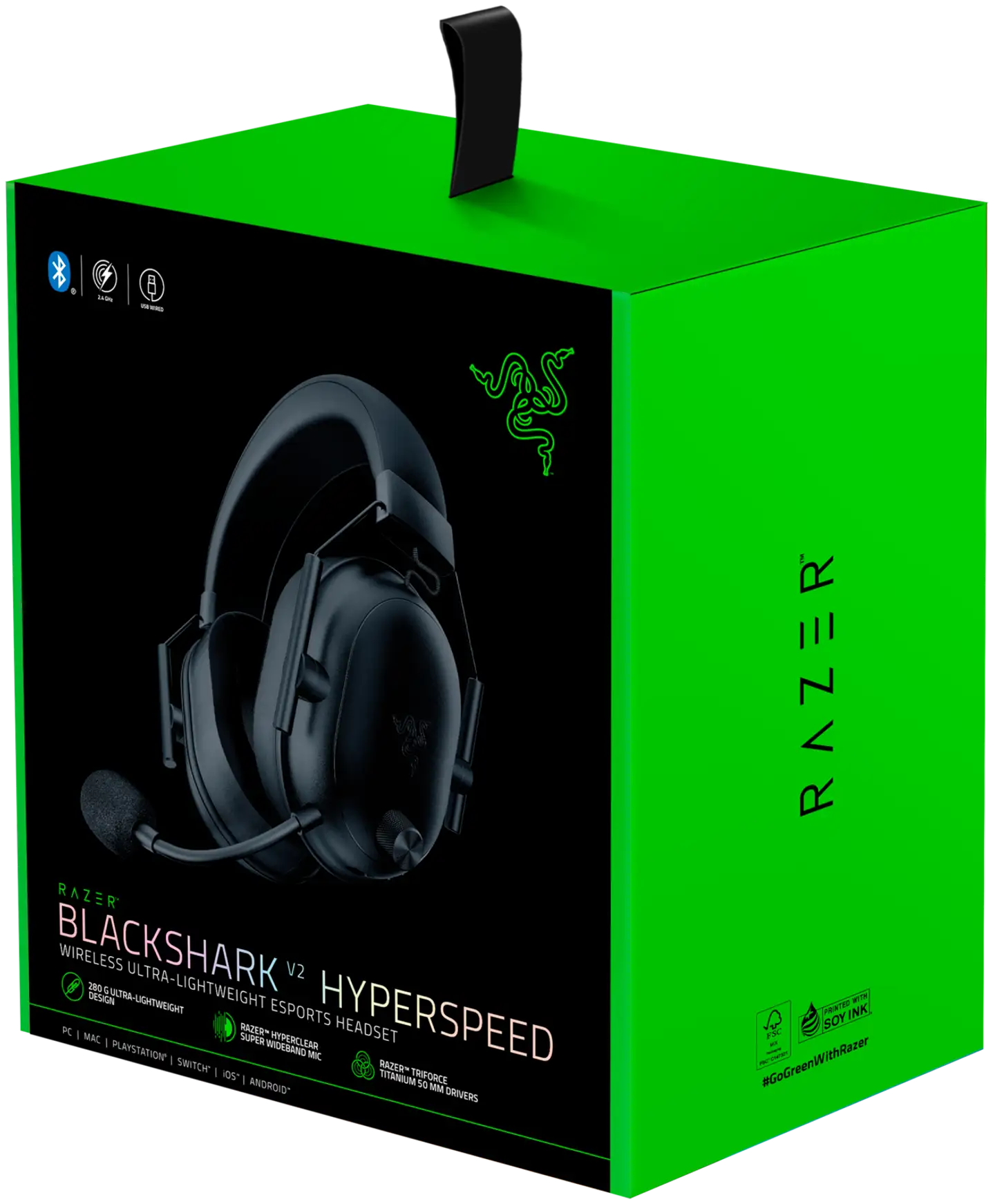 Razer Blackshark V2 Hyperspeed langattomat kuulokeet musta - 7