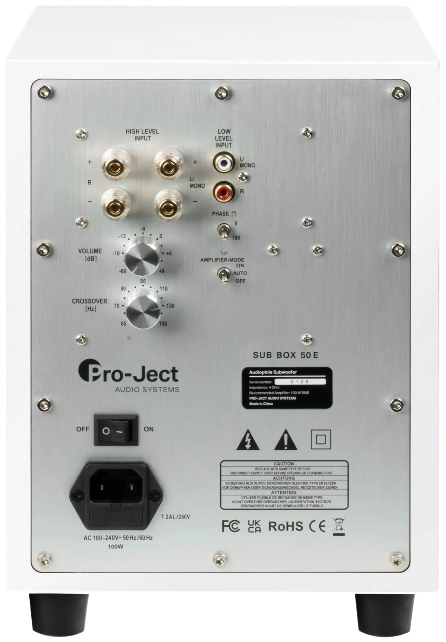 Pro-Ject Subwooferit Sub Box 50 E pianovalkoinen - 3