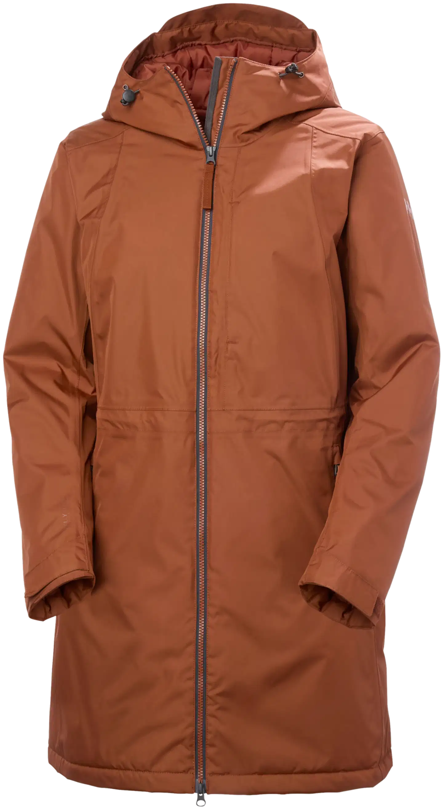 Helly Hansen naisten pitkä kevytvanutakki Westport Ins Coat 53298 - Iron Oxide - 1