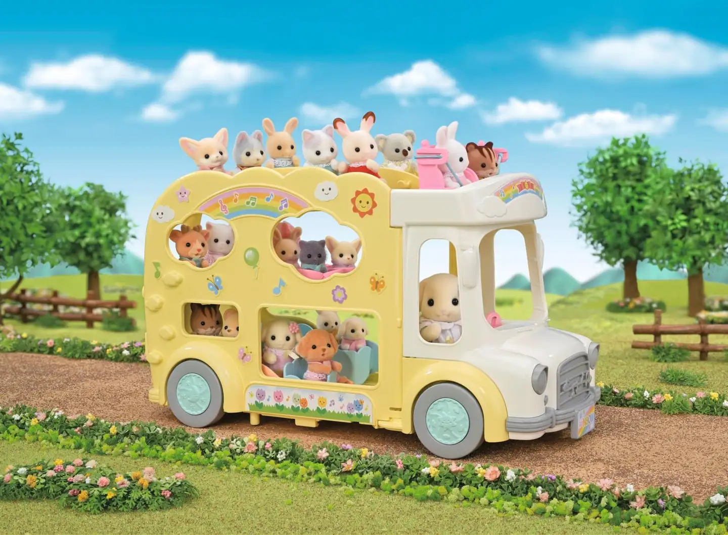 Sylvanian Families 3-krs bussi leikkipuistolla - 2