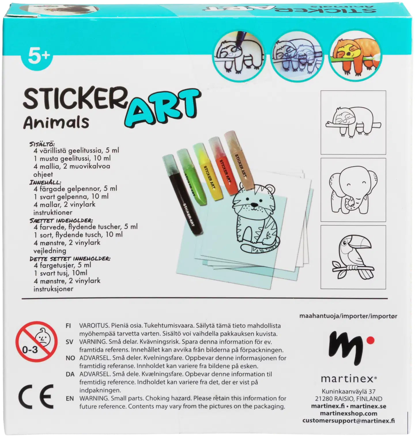 Sticker Art askartelusetti ikkunatarrat - 3