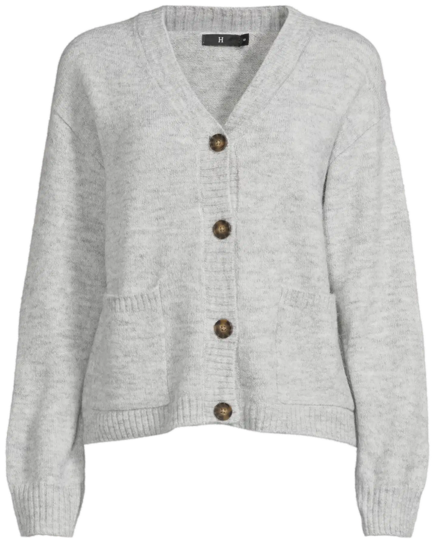 House naisten neuletakki Fluffy-C - L.grey melange - 2