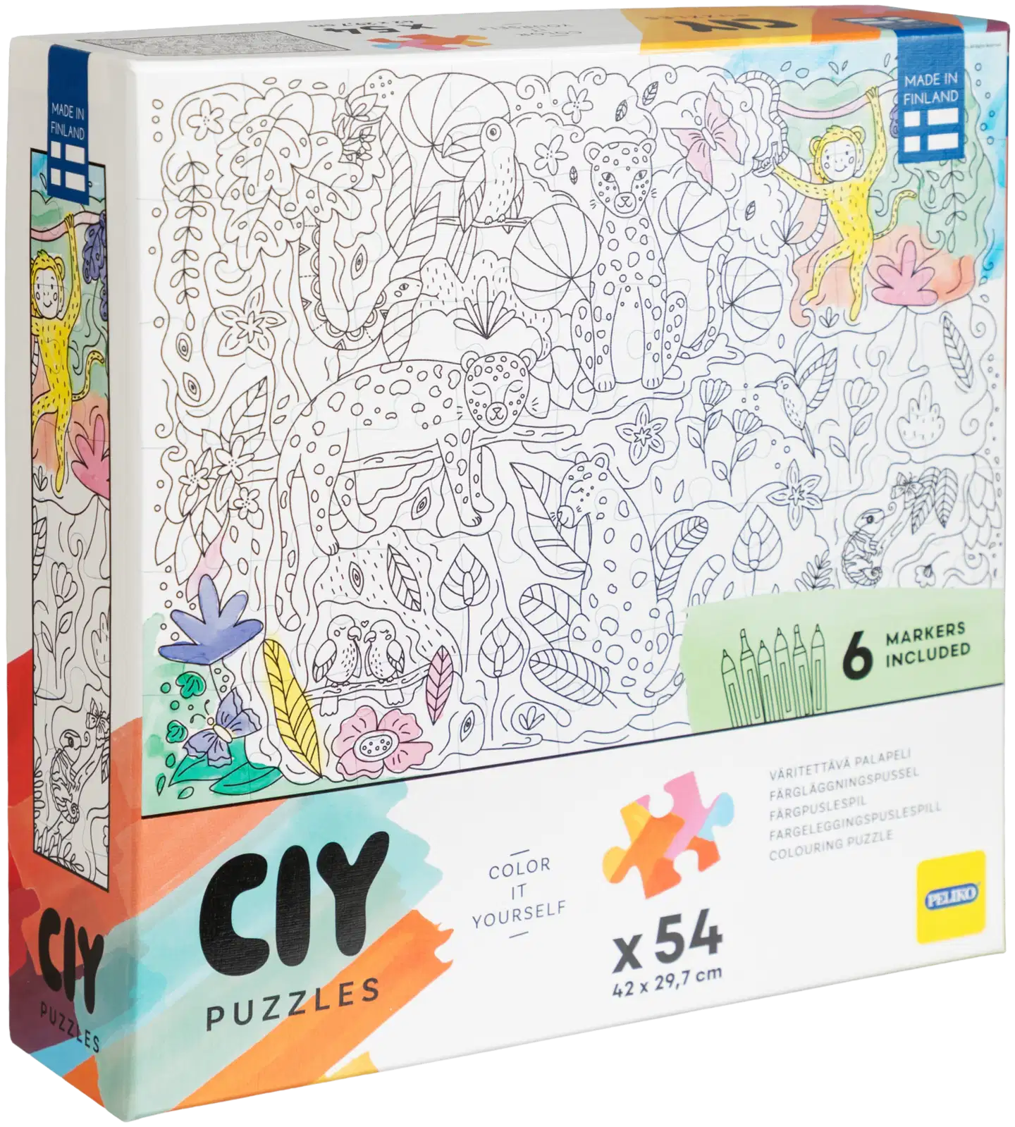 Peliko palapeli Color it Yourself 54 palaa tussit, erilaisia - 5