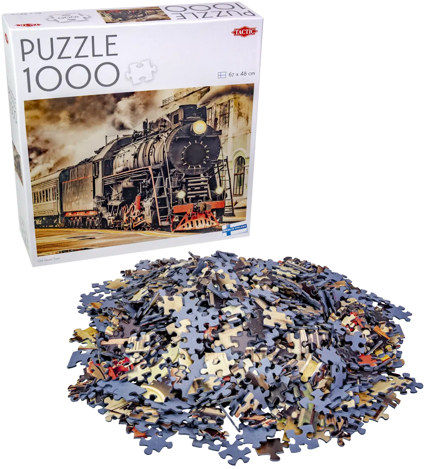 Tactic Palapeli Puzzle Lovers Old Steam Train 1000 palaa - 2