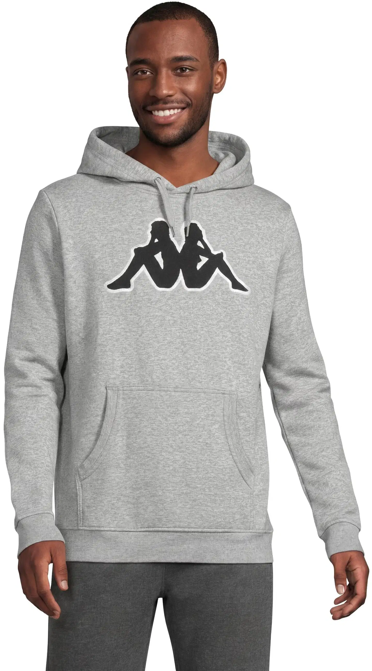 Kappa miesten huppari logo Airiti 3032BY0 - A16 grey md melange - 1