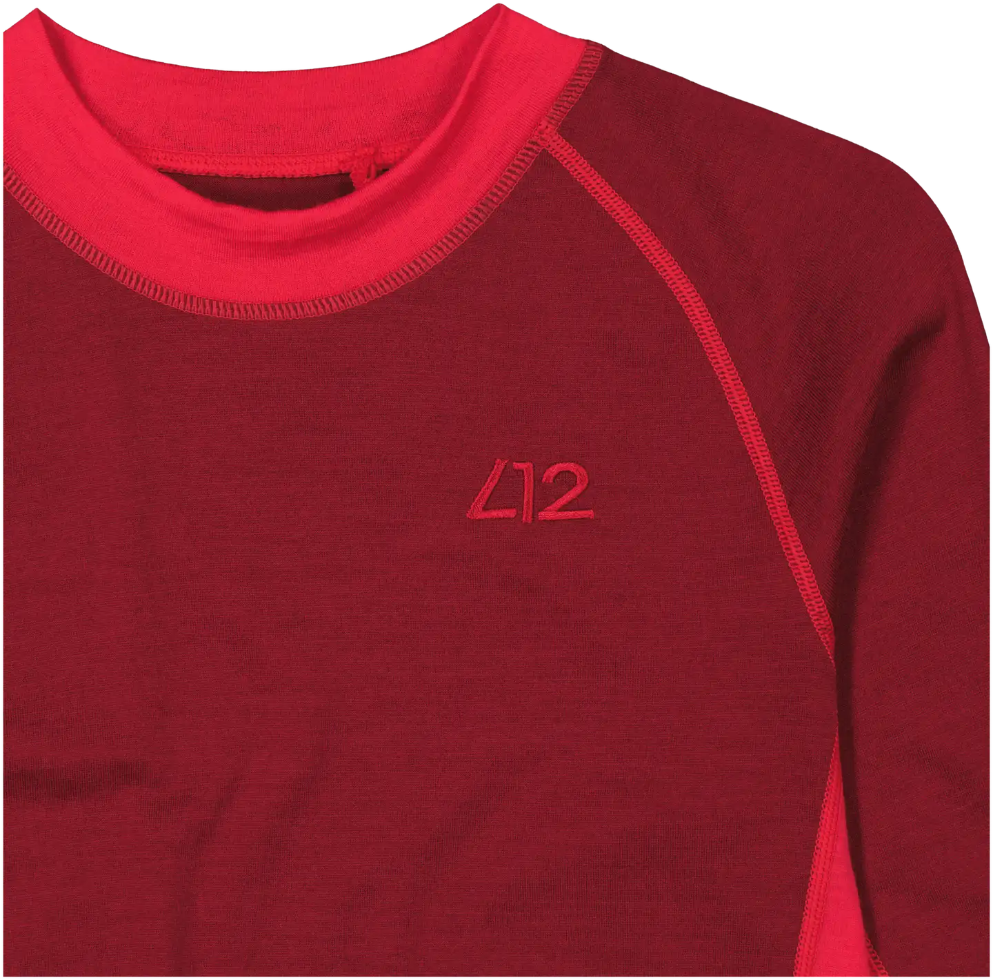 Luode12 naisten pitkähihainen aluspaita merinovillaa 210L332450 - RED - 3
