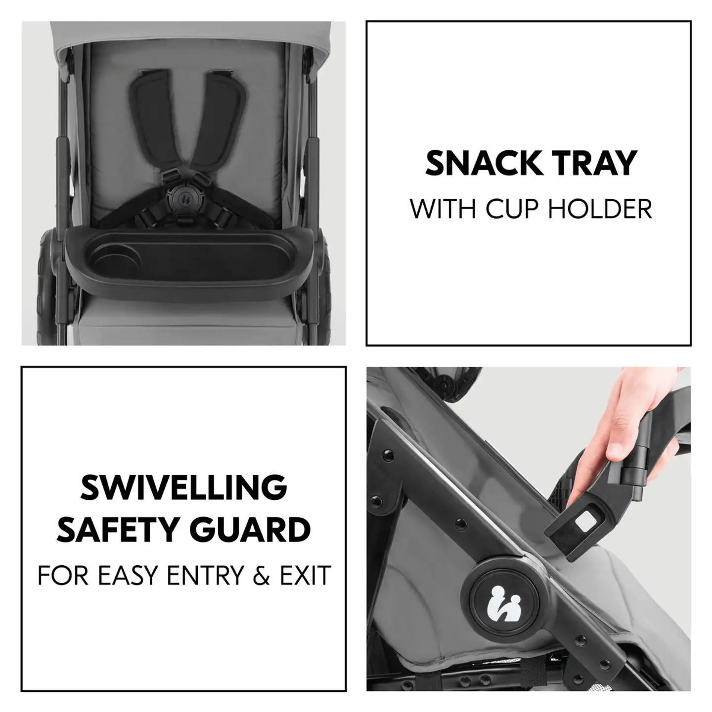 Hauck yhdistelmävaunut Shop N Care Travel Set 0-25 kg harmaa - 19