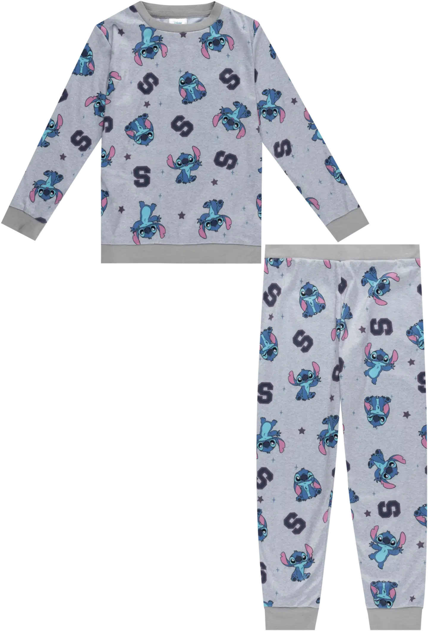 Lilo & Stitch lasten fleecesetti LSQ70004 - Grey Marl - 1