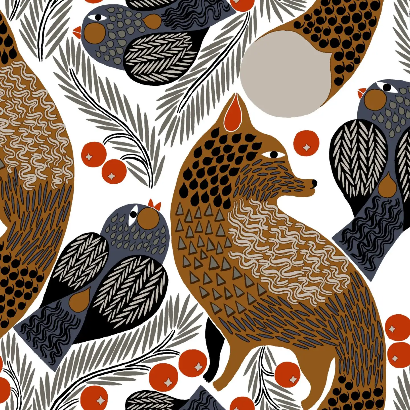 Marimekko Ketunmarja lautasliina 20kpl/33cm