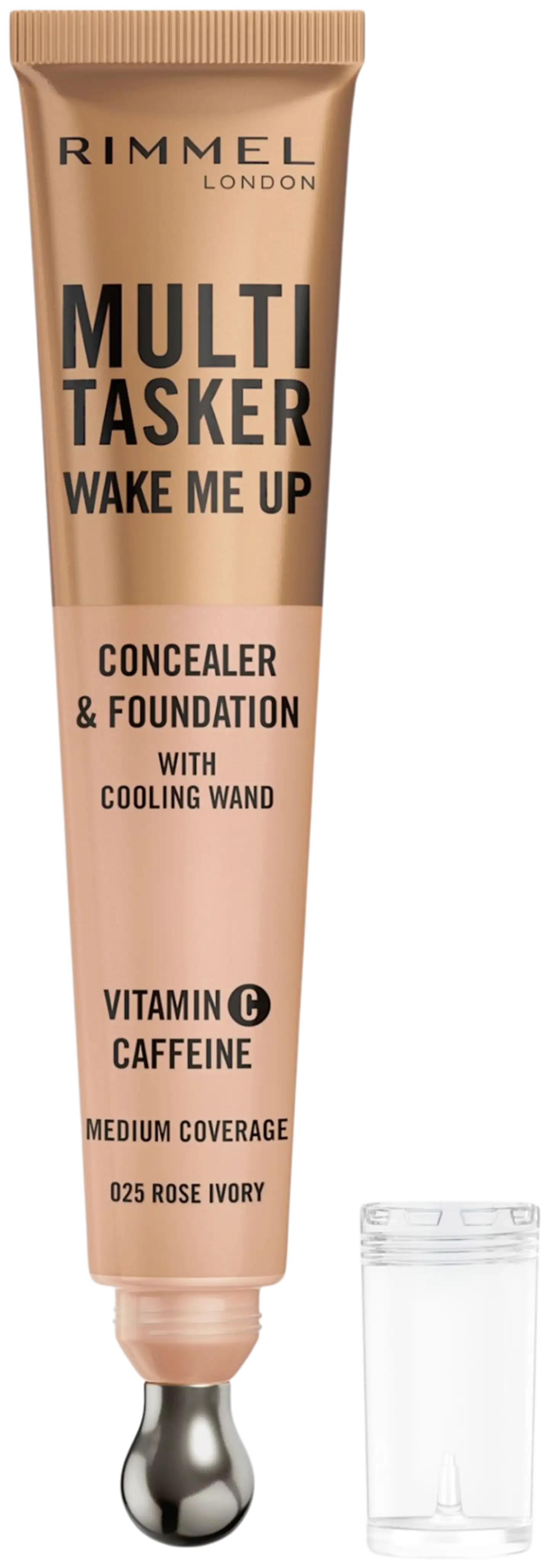 Rimmel Multi-Tasker Wake Me Up Concealer & Foundation 20 ml 040 Ivory peitevoide - Rose Ivory - 1