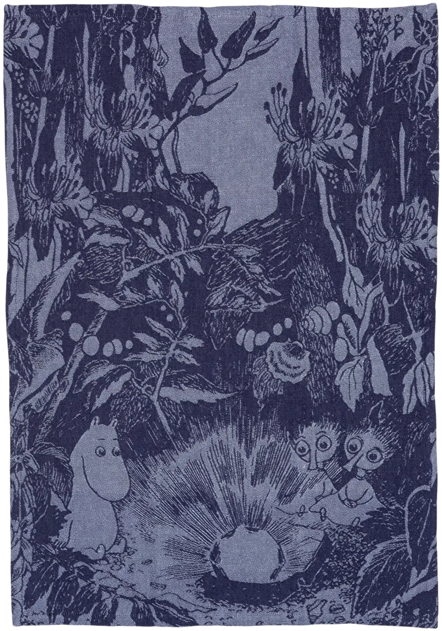 Moomin Arabia Muumi keittiöpyyhe 45x65cm Lumottu Metsä sininen