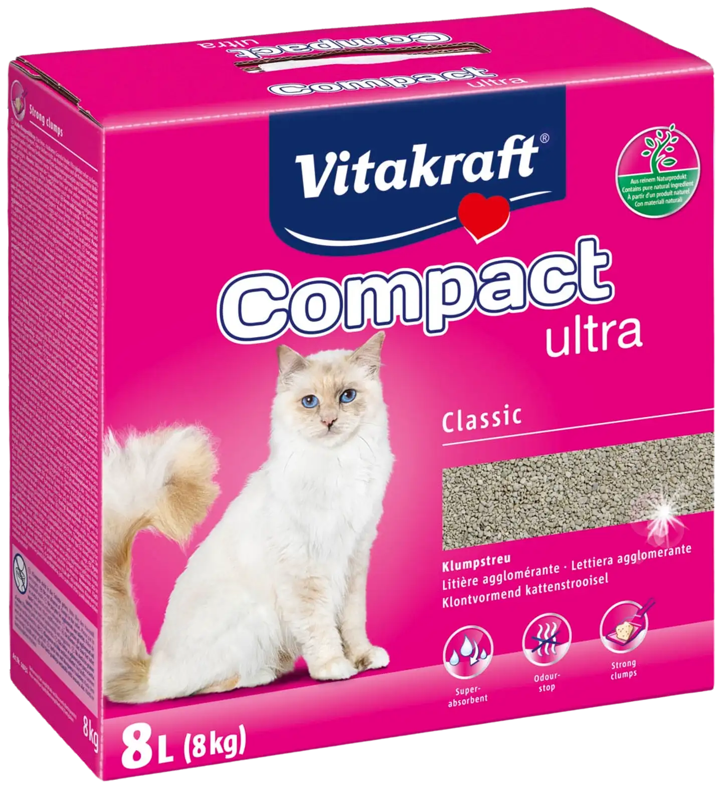 Vitakraft Compact Ultra Kissanhiekka 8kg