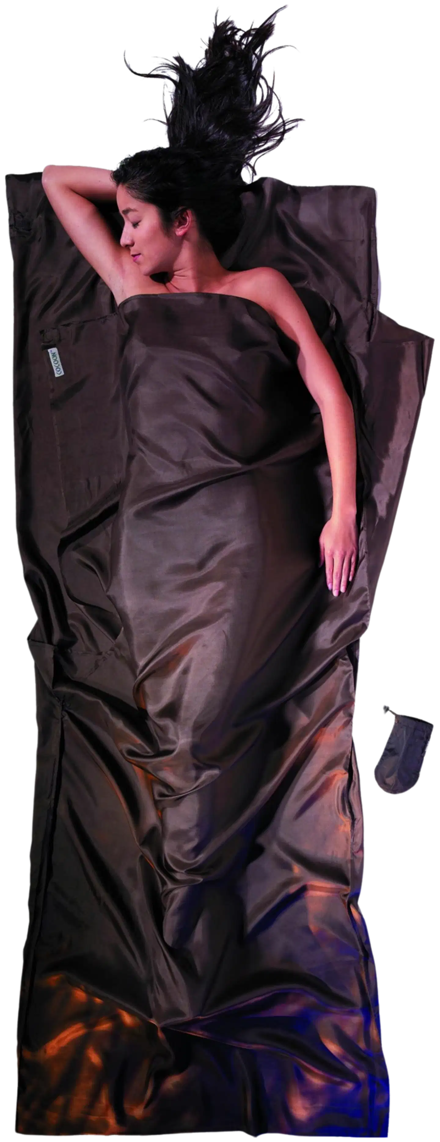 Cocoon matkalakana TravelSheet Silk, muddyelephant ST40 - 1