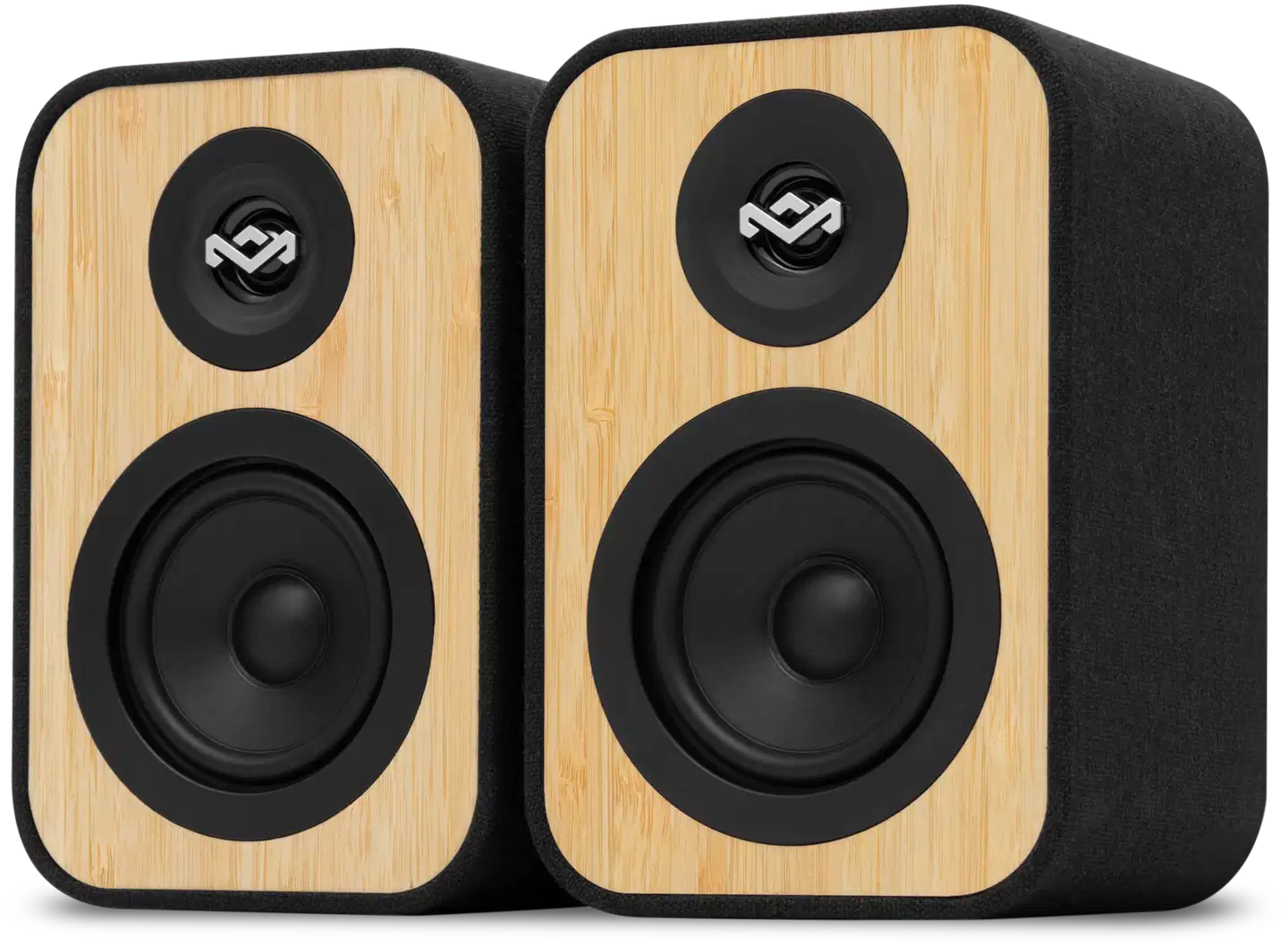 House of Marley Bluetooth hyllykaiuttimet (2kpl) Uplift, musta/puu - 1