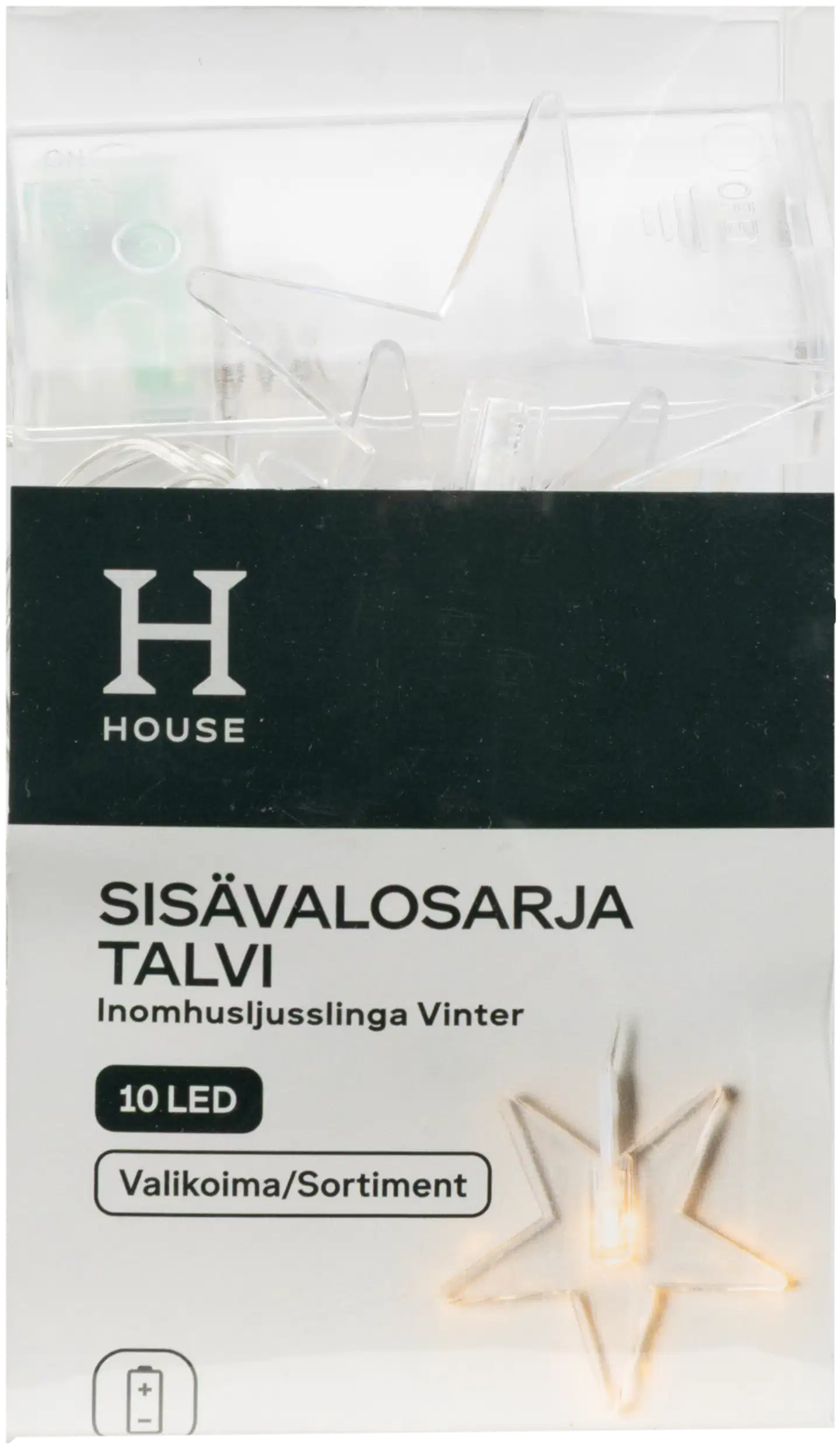 House sisävalosarja Talvi 10 led, erilaisia - 11