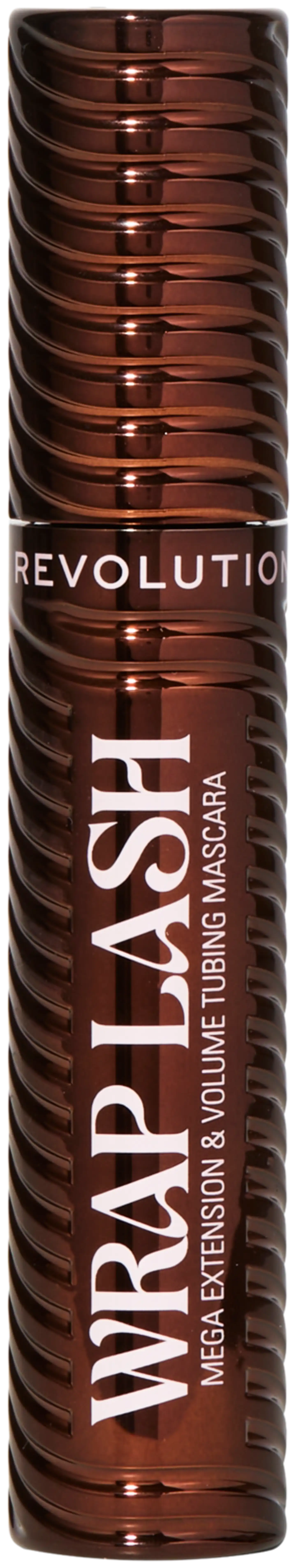 Makeup Revolution wrap lash ripsiväri  8,5ml mega extension & volume tubing musta - Ruskea - 1