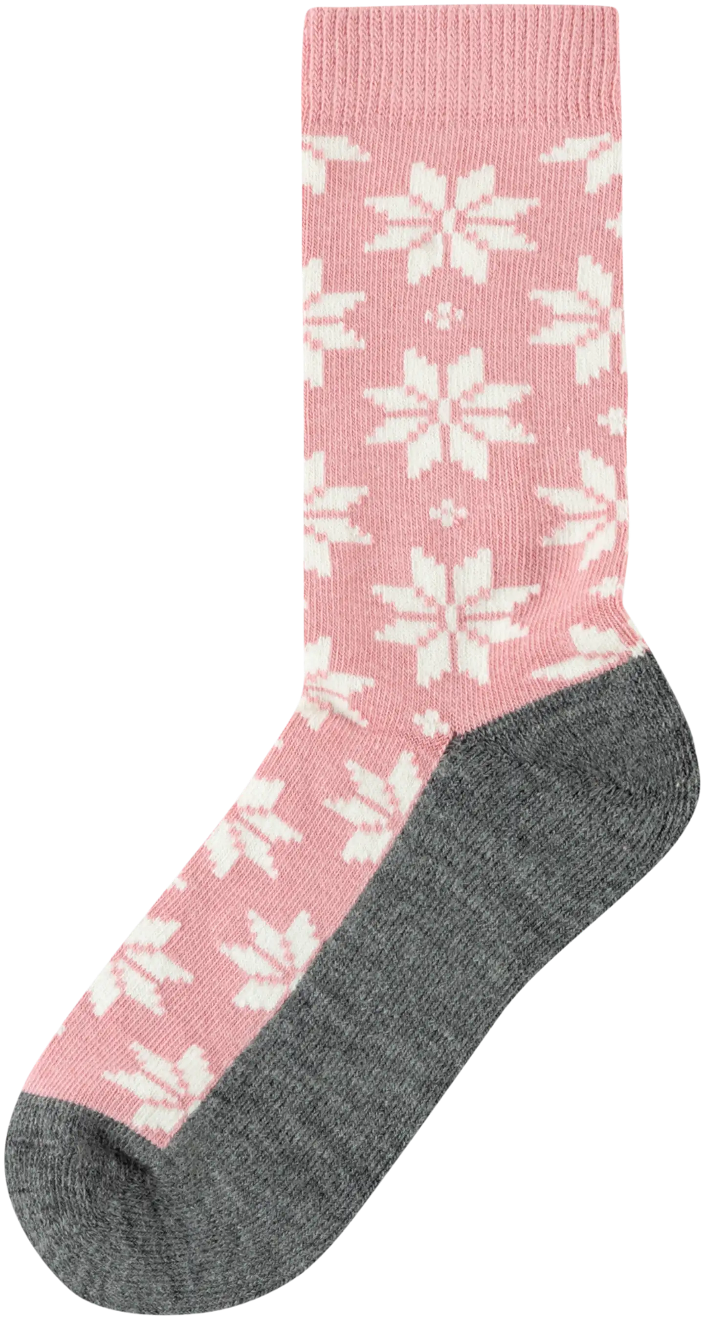 House naisten villapohjasukat 214H322420 2-pack - PINK/GREY - 2