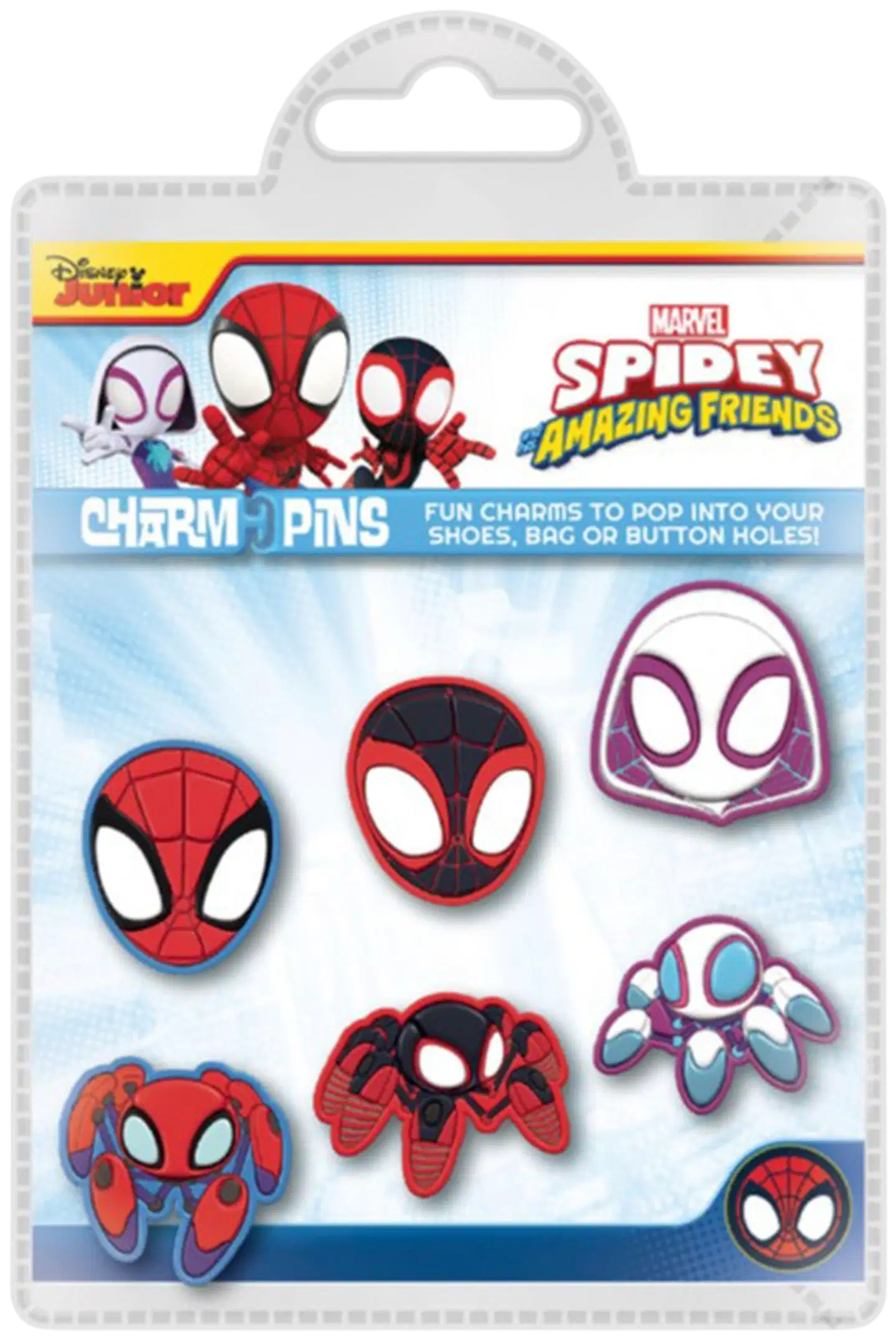 Spidey & Friends koristepinssit 6kpl/set