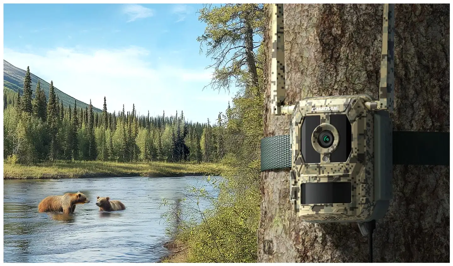 Reolink Talon Pro Camovue 4K 4G akkukamera Ulkona Camo - 1