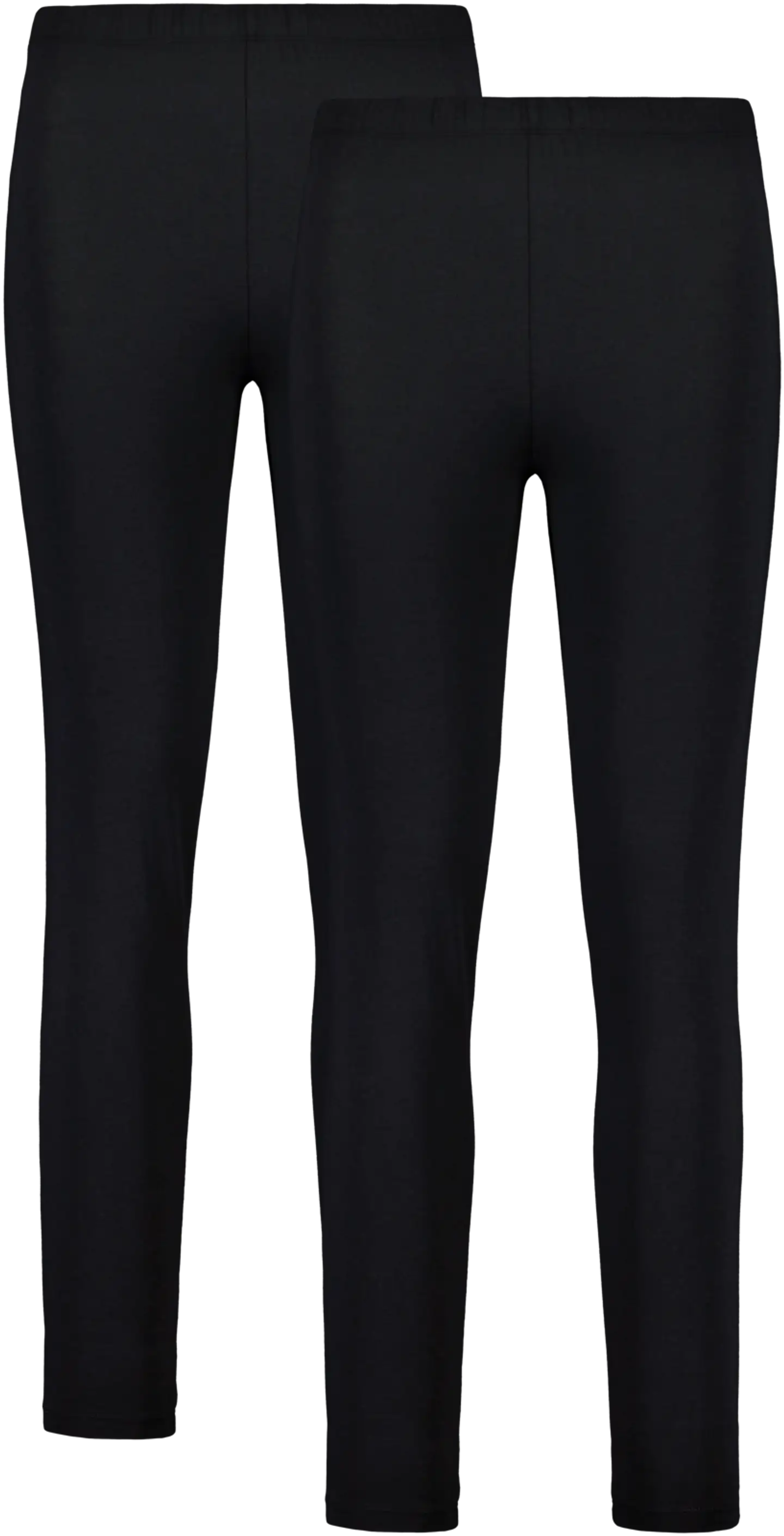 Actuelle naisten pitkikset 210A332537 2-pack - BLACK - 1