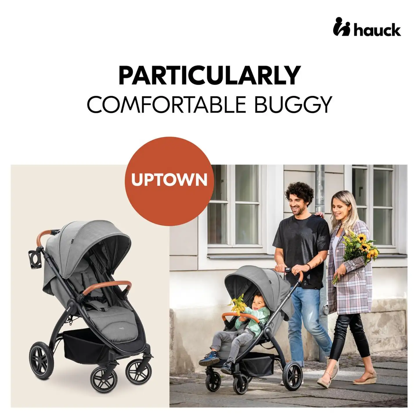 Hauck rattaat Uptown musta - 17