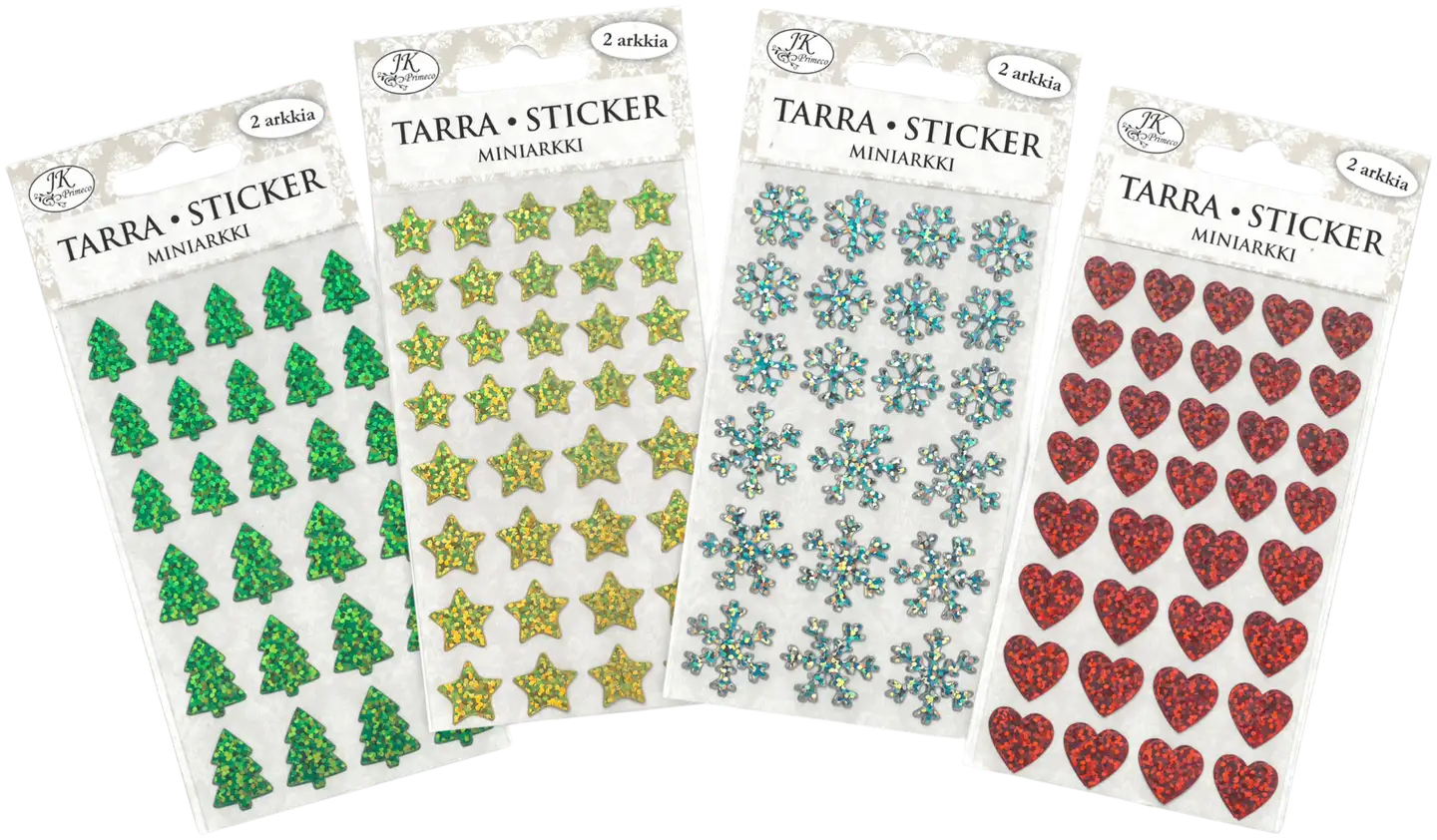 J.K. Primeco Minitarra-arkki Joulu hologrammi 2ark