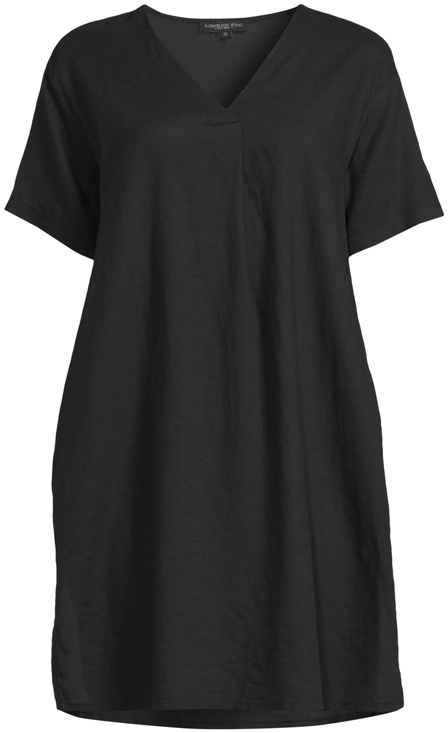 London Fog naisten pellavasekoitetunika 218L261701 - BLACK - 2