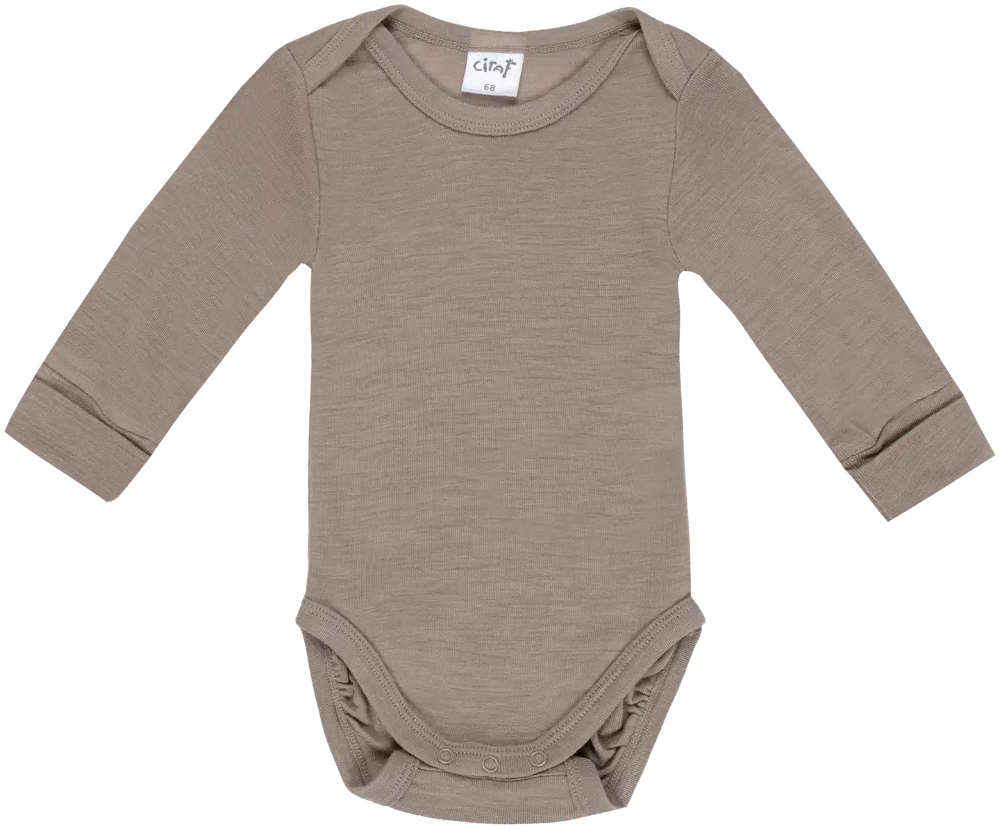 Ciraf vauvojen body merinovilla & bambu 250B263306 - 16-1103tcx pure cashmere - 1