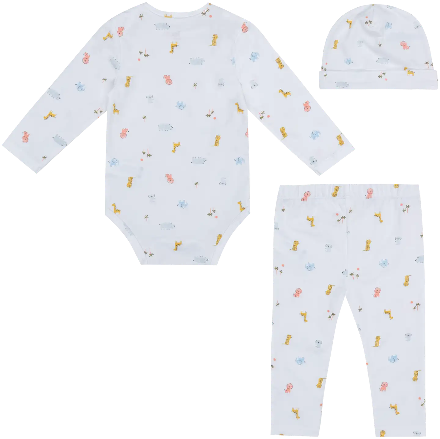 TEX BABY vauvojen setti  Savanni I274184 3-osaa - WHITE 1 - 2