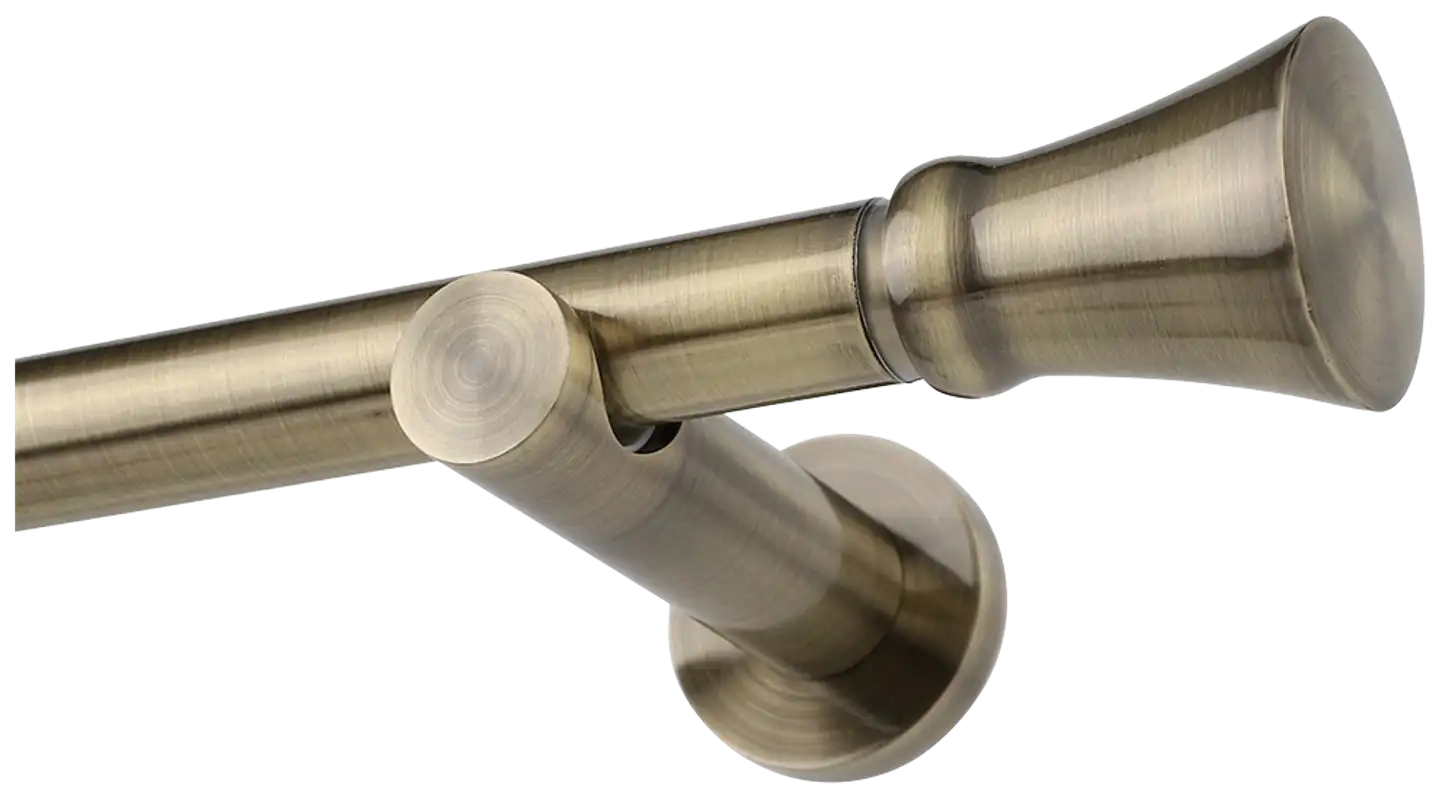 Ihanin verhotangon click-kannakkeet antiikkimessinki 19mm 2kpl/pss - 2