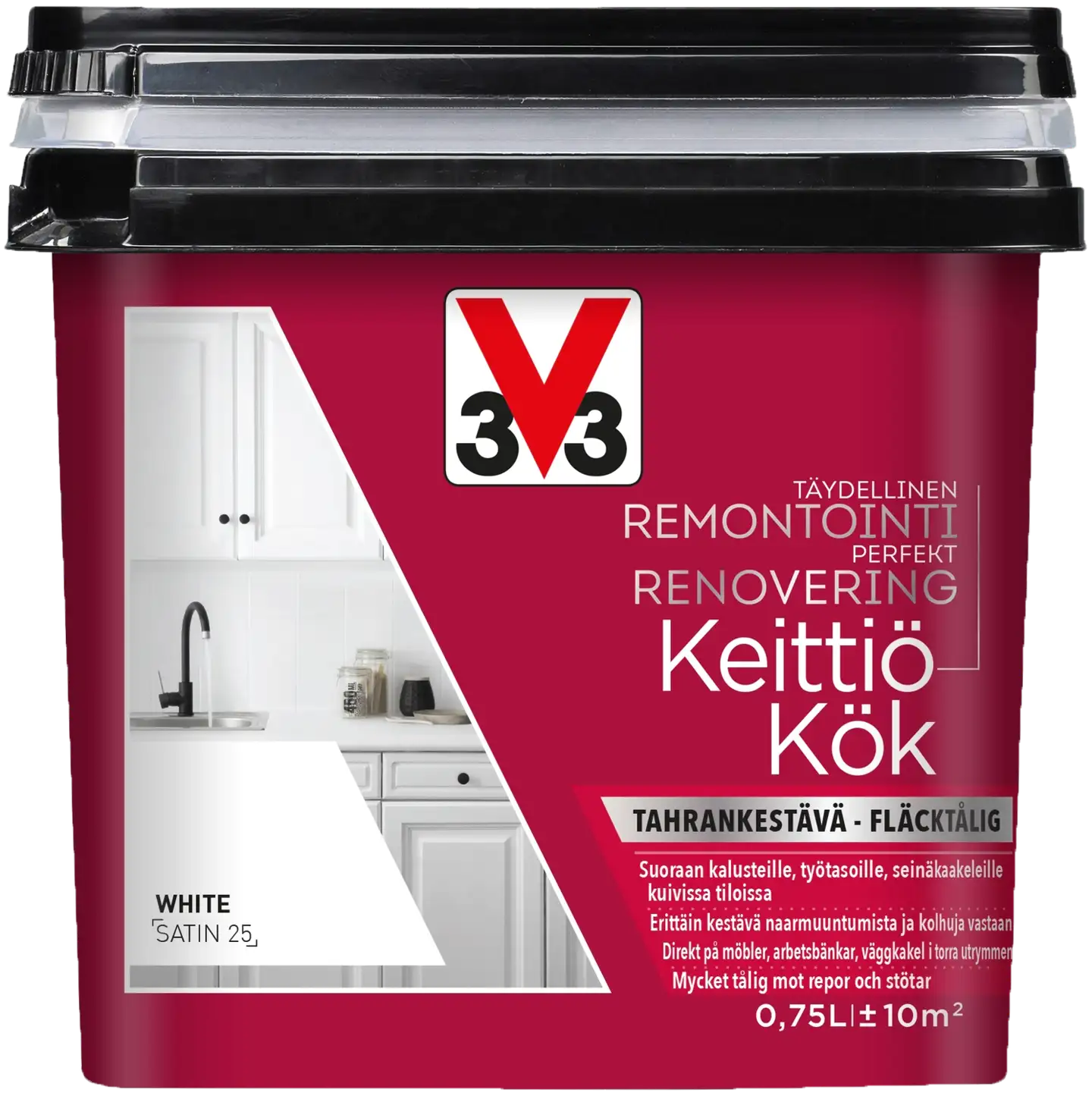 V33 Remontointimaali keittiö 750ml White