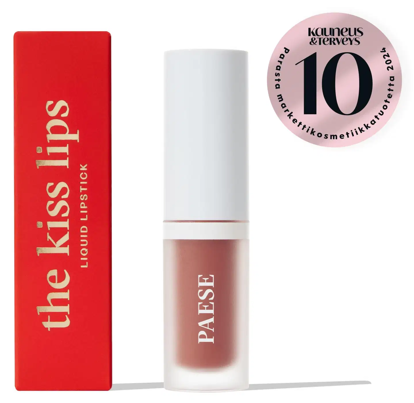 Paese The Kiss Lips huulipuna nestemäinen 05 raspberry red - 01 nude beige