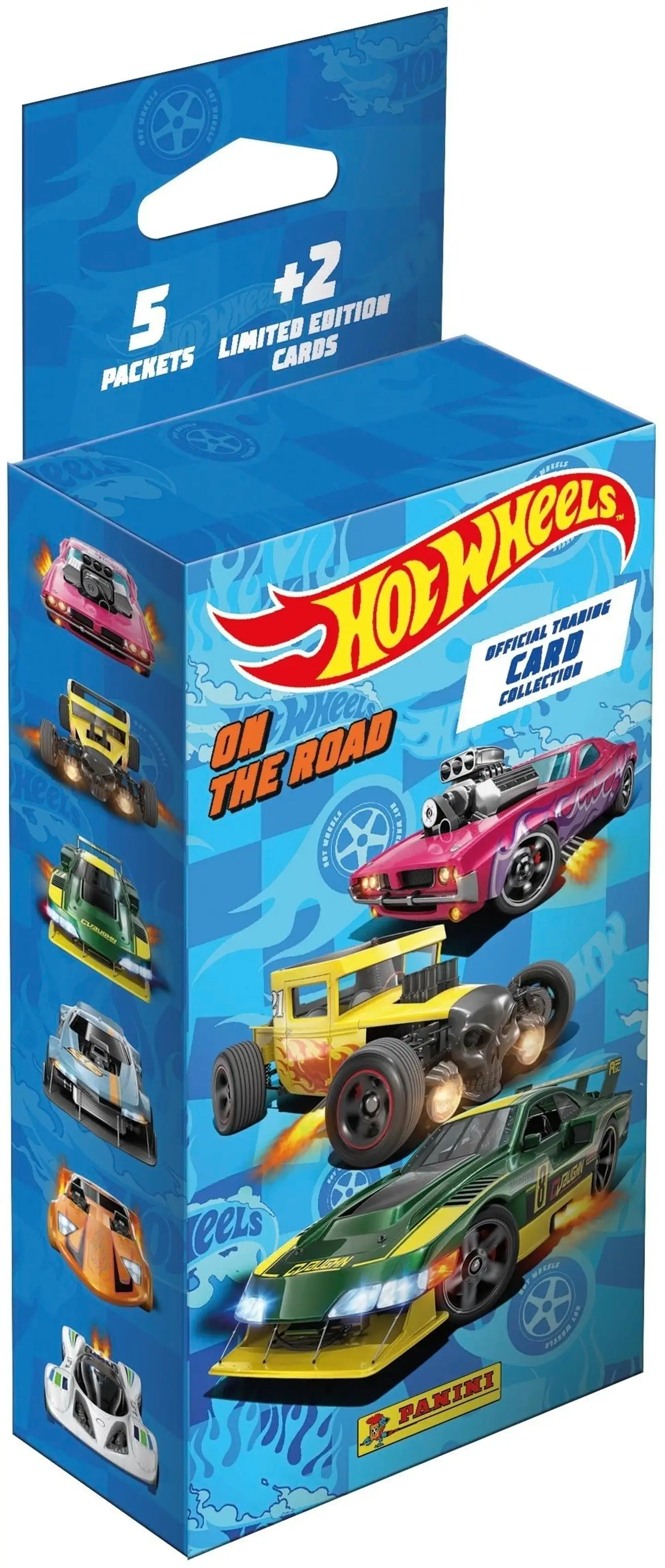 Hot Wheels On The Road -5 korttipaketin laatikko keräilykortit