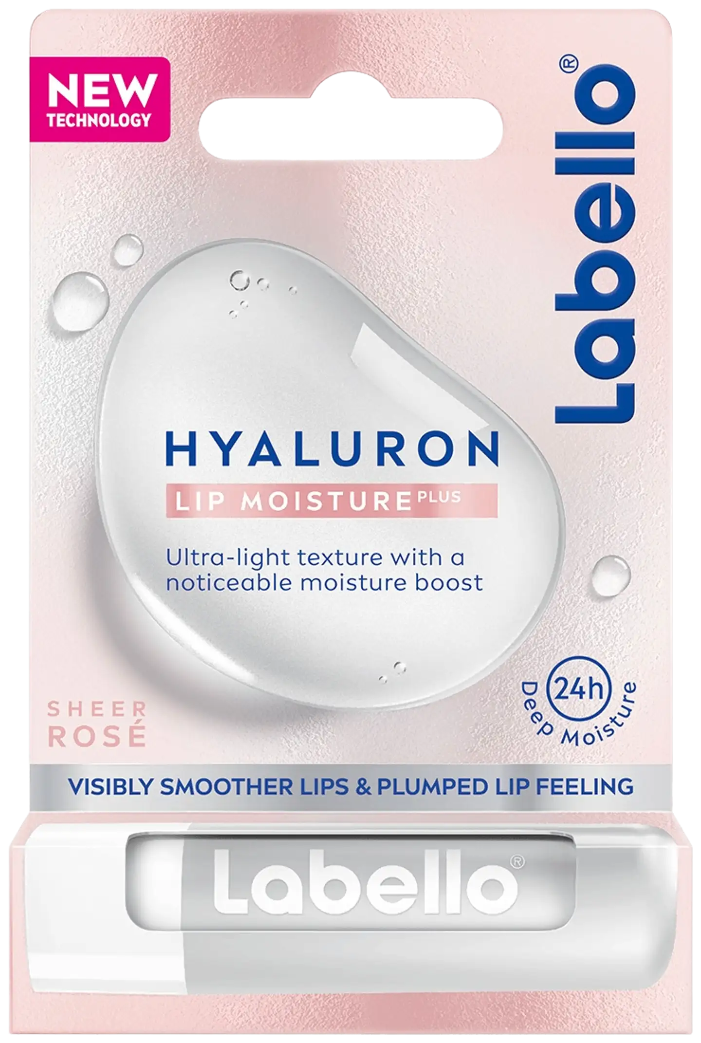 Labello 5,2g Hyaluron Moisture Plus Rosé -huulivoide