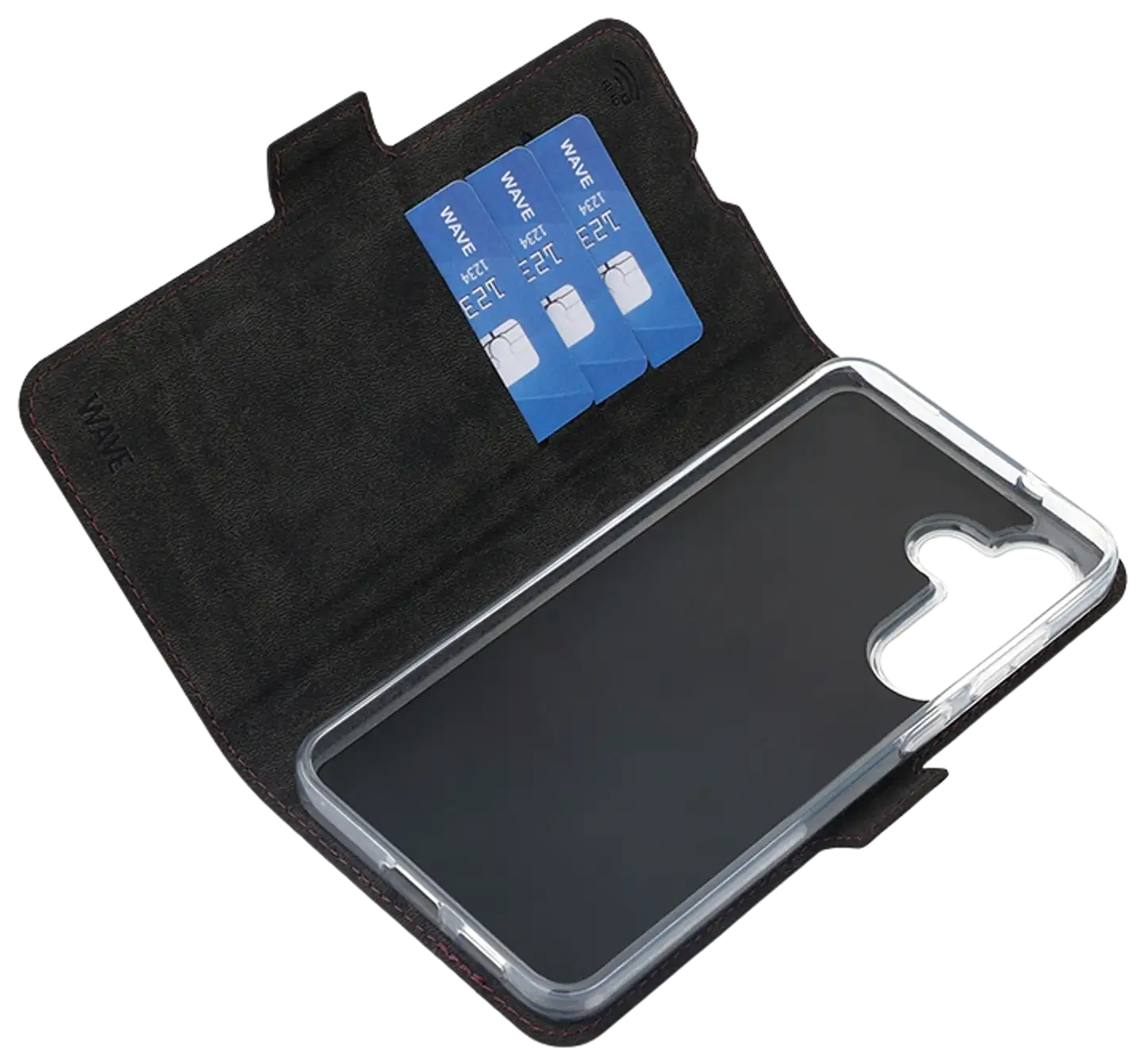 Wave Book Case, Samsung Galaxy S25 FE 5G, Smoky Sangria - 4