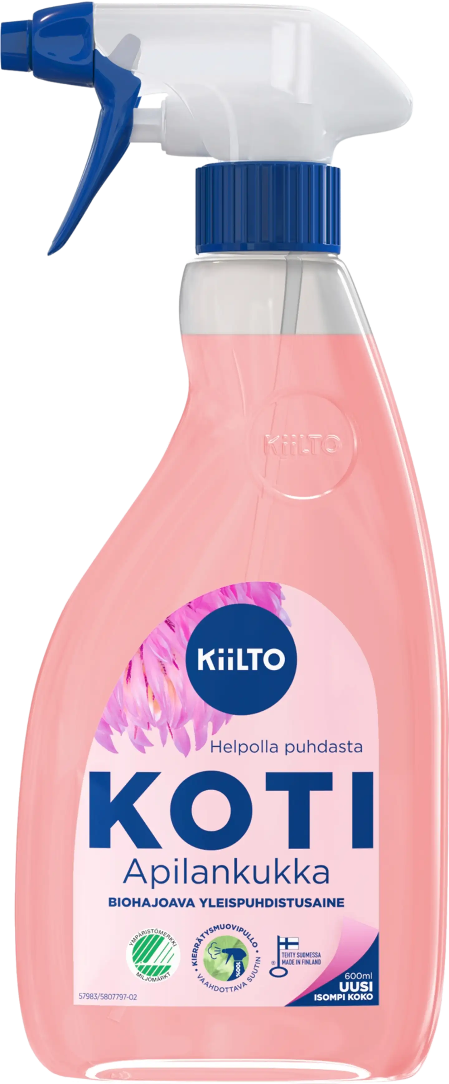 Kiilto Koti biohajoava yleispuhdistussuihke Apilankukka 600 ml