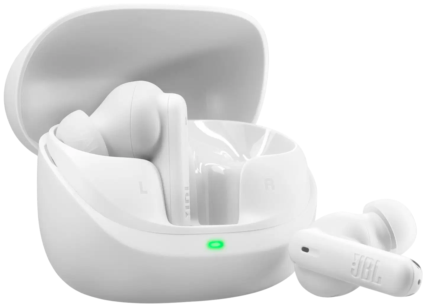 JBL langattomat vastamelunappikuulokkeet Vibe Beam 3, valkoinen - 2