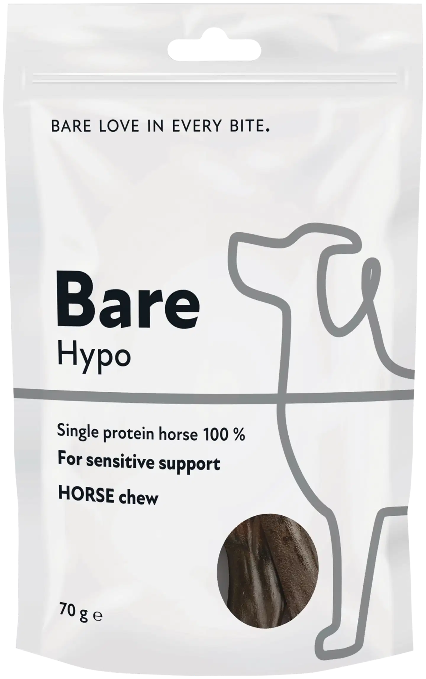 Bare Hypo Hevonen purumakupala 70 g