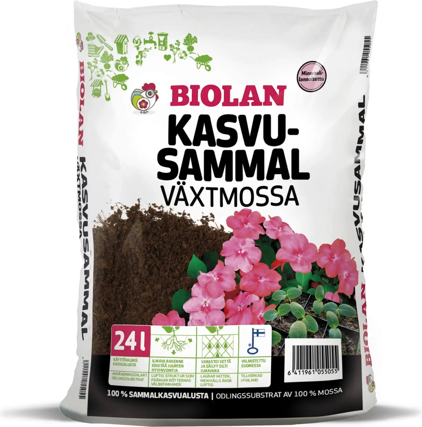 Biolan 24l kasvusammal