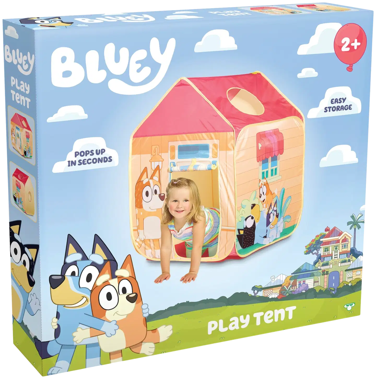 Bluey Pop-up-leikkitalo 102x72x72 cm - 3