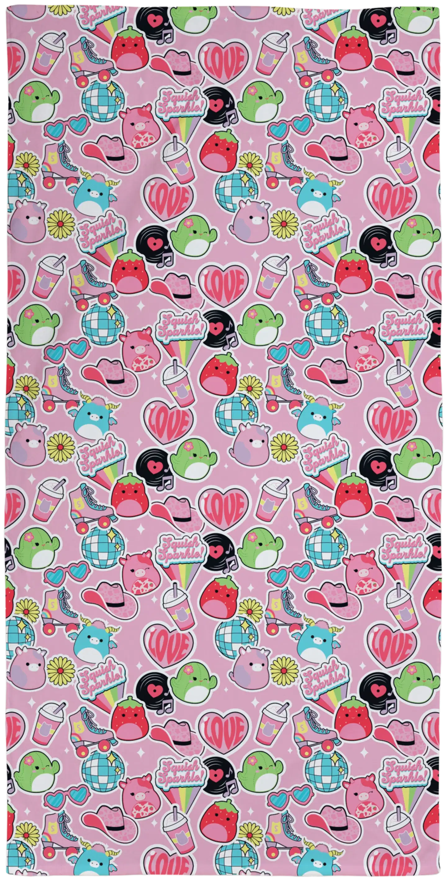 Squishmallows lasten kylpypyyhe 70x140 cm - 1
