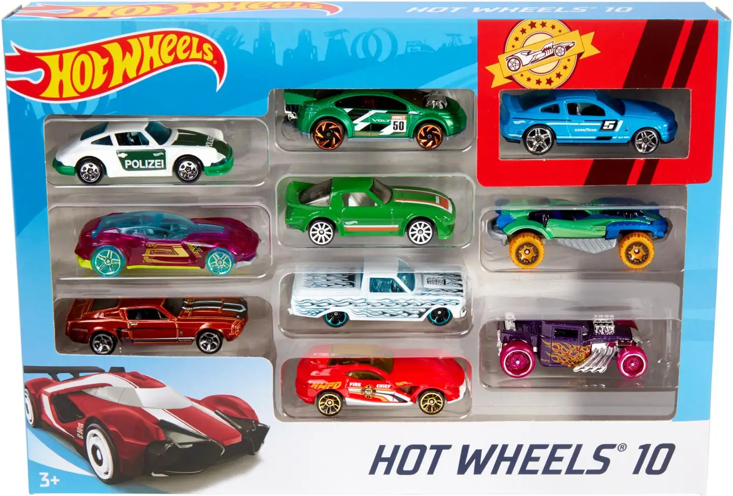 Hot Wheels Pikkuautot 10 Kpl - 3