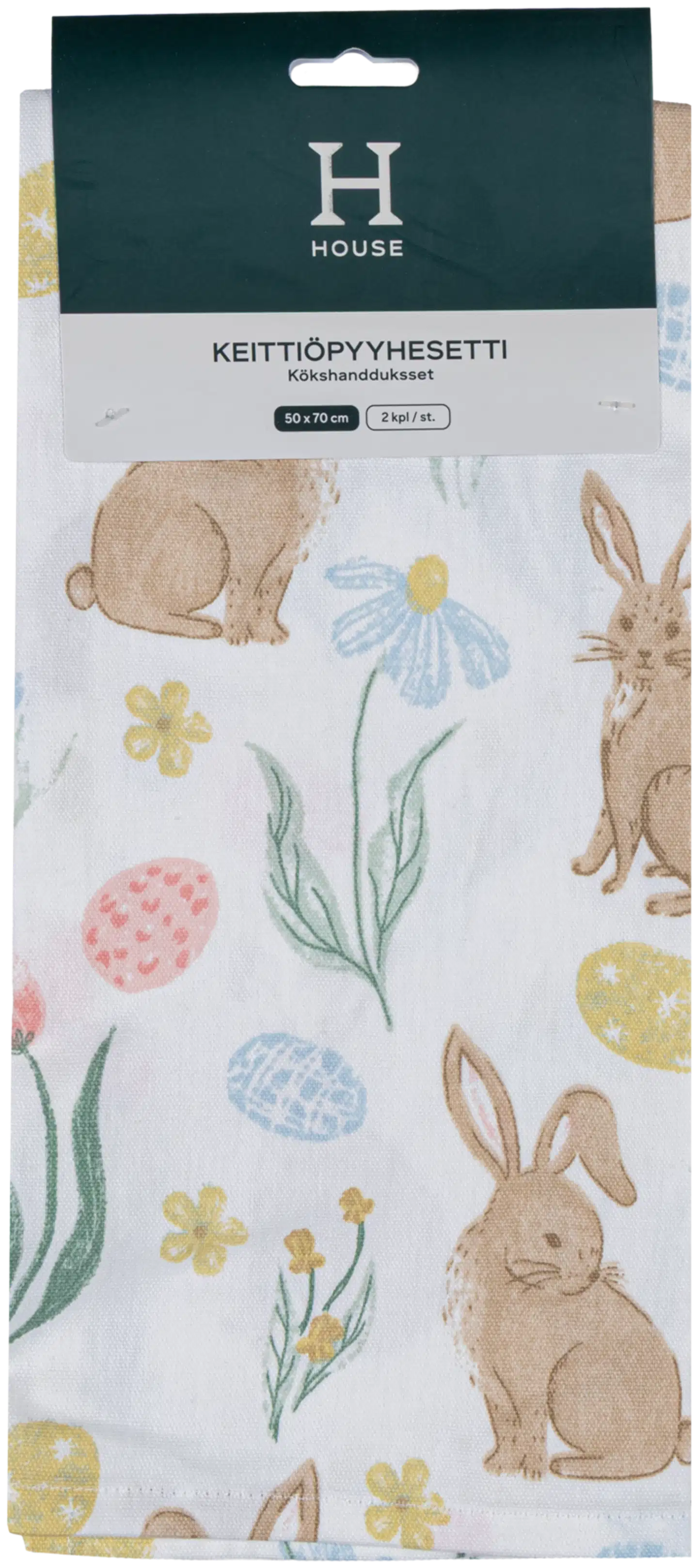 House keittiöpyyhe Rabbit Garden 50 x 70 cm 2 kpl - 4