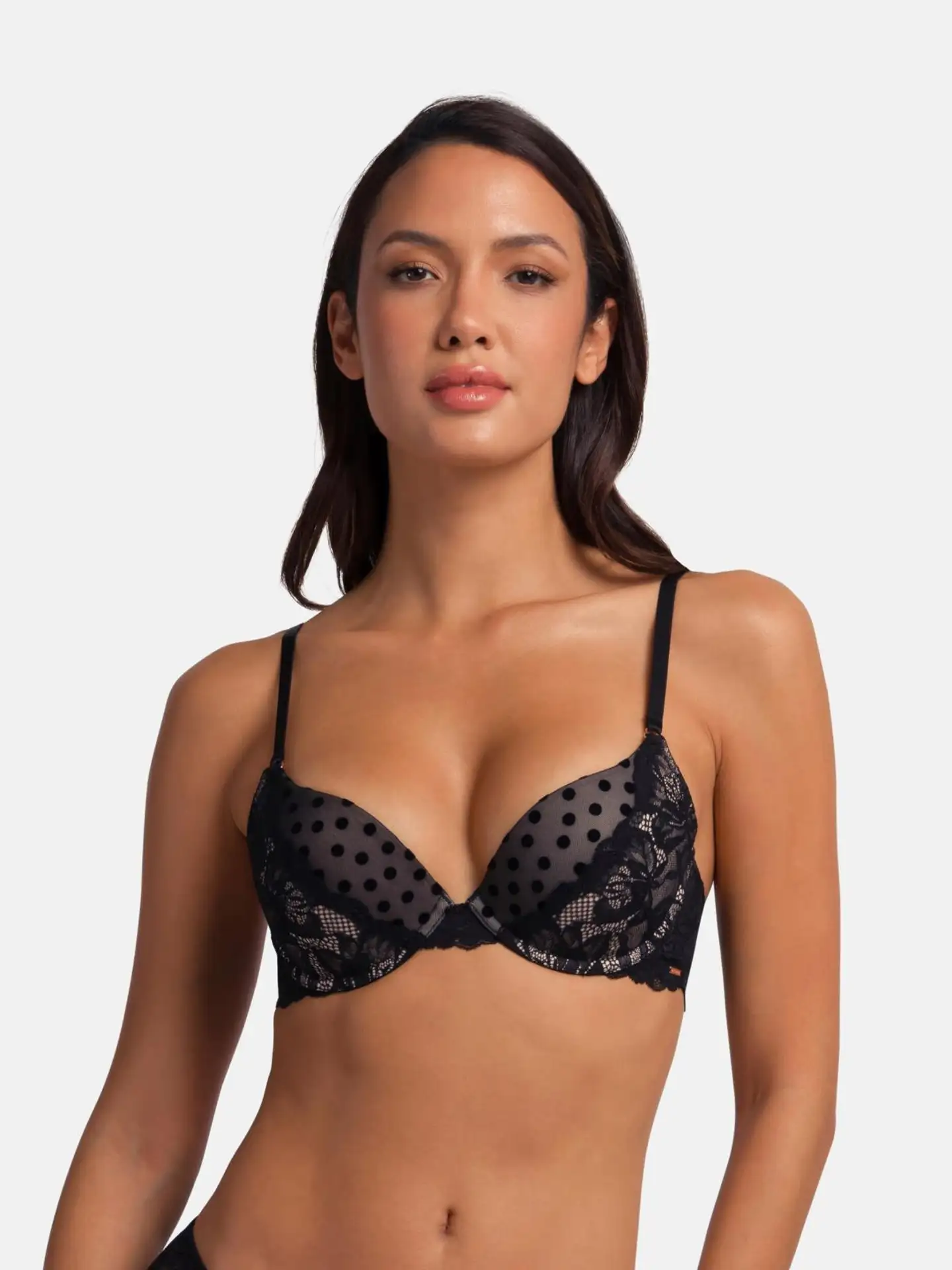 Dorina naisten push up -rintaliivit Yasmine - BLACK - 4